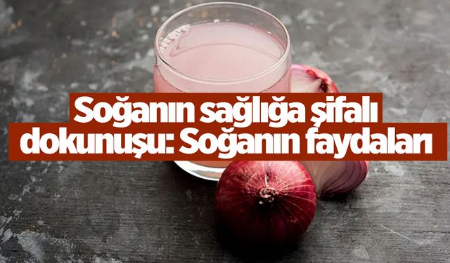 Soğanın sağlığa şifalı dokunuşu: Soğanın faydaları