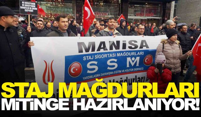 Staj mağdurları mitinge hazırlanıyor!