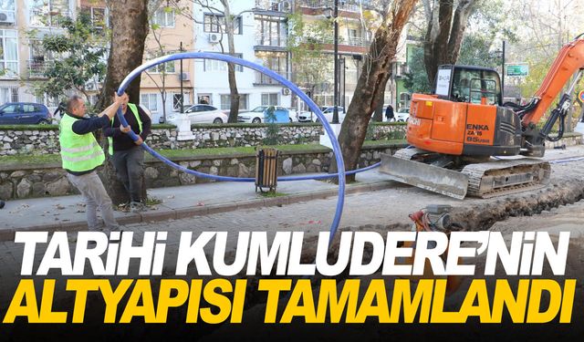 Tarihi dokuların yer aldığı Kumludere’de altyapı çalışması tamamlandı