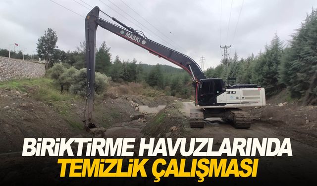 Uncubozköy’de biriktirme havuzları temizlendi