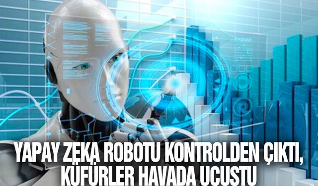 Yapay zeka robotu kontrolden çıktı, küfürler havada uçuştu