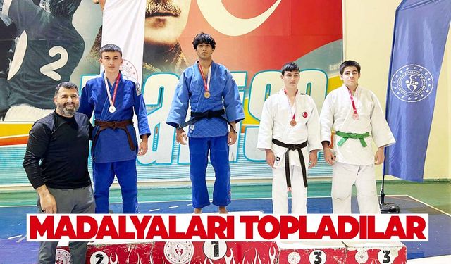 Yeşil beyazlı judoculardan 11 madalya