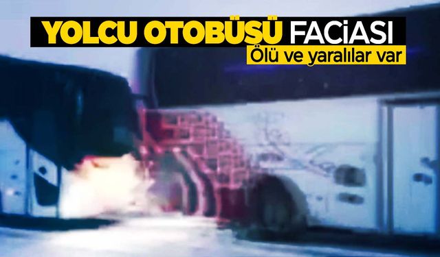 Kars'ta yolcu otobüsü kaza yaptı