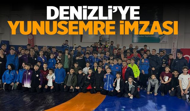 Yunusemreli güreşçiler Denizli'de madalyaları topladı