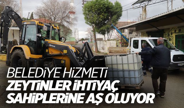 Zeytinler ihtiyaç sahiplerine aş oluyor