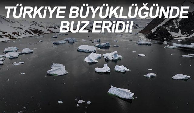 Antarktika'da Türkiye büyüklüğünde buz eridi!
