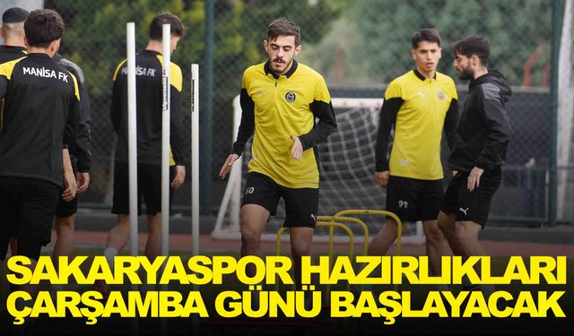 Manisa FK’da Sakaryaspor hazırlıklarına Çarşamba günü başlayacak