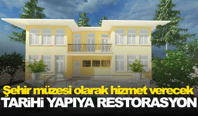 Manisa Büyükşehir, bir tarihi yapıyı daha restore ediyor