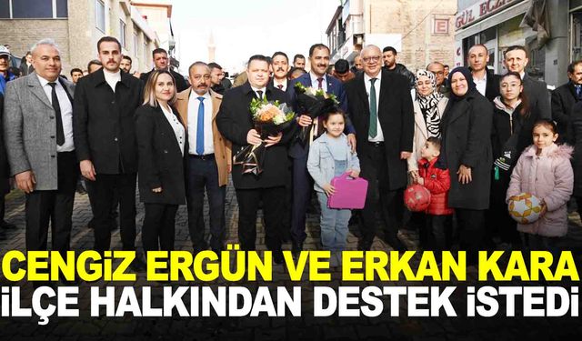 Demirci ilçesi Başkan Ergün ve Erkan Kara’yı bağrına bastı!