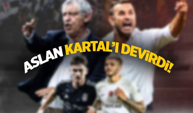 Galatasaray derbide Beşiktaş'ı devirdi!