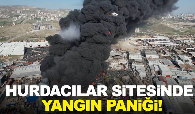 Ankara’da hurdacılar sitesinde büyük yangın!