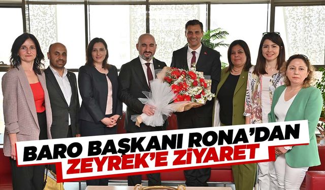 Baro Başkanı Rona’dan Başkan Zeyrek’e ziyaret
