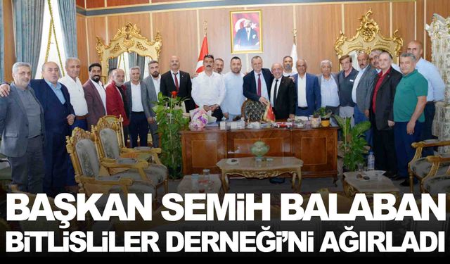 Başkan Balaban Bitlisliler Derneği’ni ağırladı