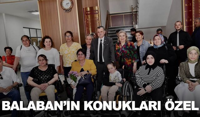 Başkan Balaban’ın konukları özel