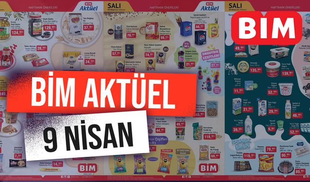 BİM 9 Nisan Aktüel Kataloğu | Gıda Ürünlerinde Şok İndirim! Soğuk Baklava, Süt Reçeli, Pastırma, Çerez Çeşitleri…