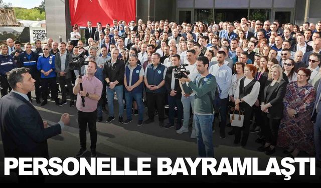 Büyükşehir’in yeni başkanı personeliyle bayramlaştı