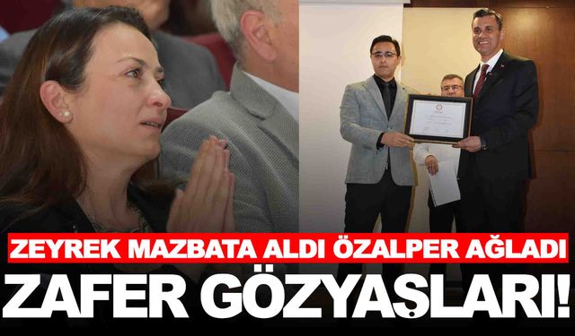 CHP’li Ferdi Zeyrek mazbatasını aldı