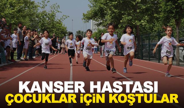 Çocuklar, kanser hastası çocuklar için koştu