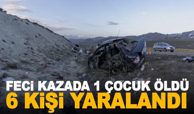 Erzurum'da  feci kaza! 1 çocuk öldü, 6 kişi yaralandı