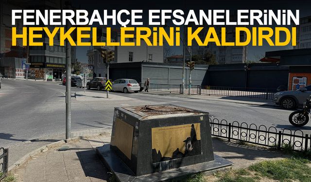Fenerbahçe efsanelerinin heykellerini kaldırıldı