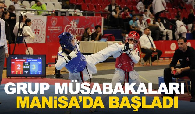 Okul Sporları Taekwondo Yıldızlar Kız Ve Erkek Grup Müsabakaları Manisa'da başladı