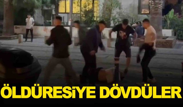 İzmir’de 7 kişi 2 kişiye saldırdı!