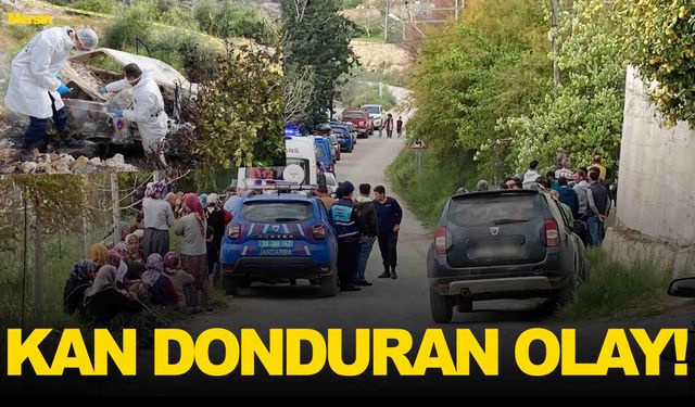 Kan donduran olay… Anne ile çocuğu evde, baba ise araçta yanmış halde bulundu!