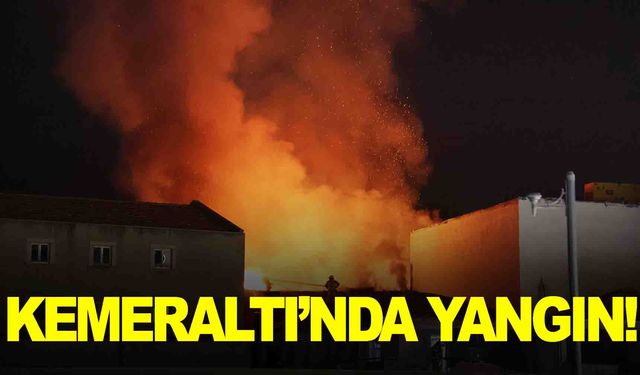 Kemeraltı’nda yangın… Alevler göğe ulaştı!