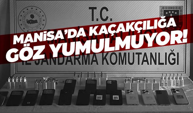 Manisa’da kaçak telefon operasyonu!