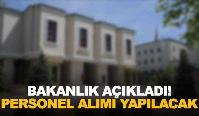 Resmi Gazete’de yayımlandı: Bakanlık bin 608 personel alacak