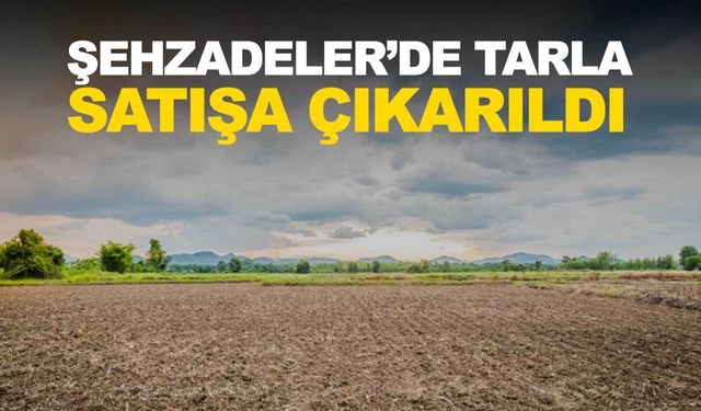 Şehzadeler’de tarla satışa çıkarıldı