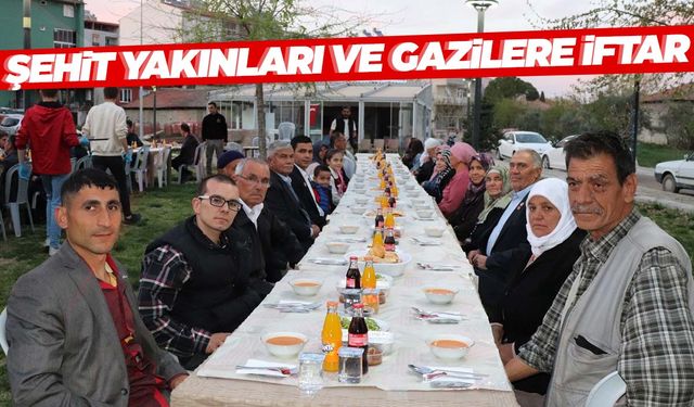 Selendi'de şehit yakınları ve gazilere iftar yemeği