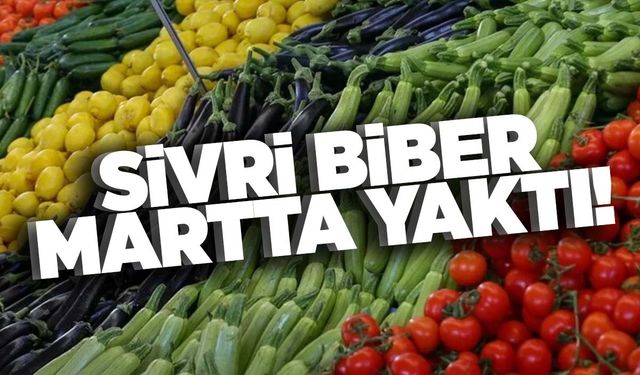 Sivri biber martta yaktı!