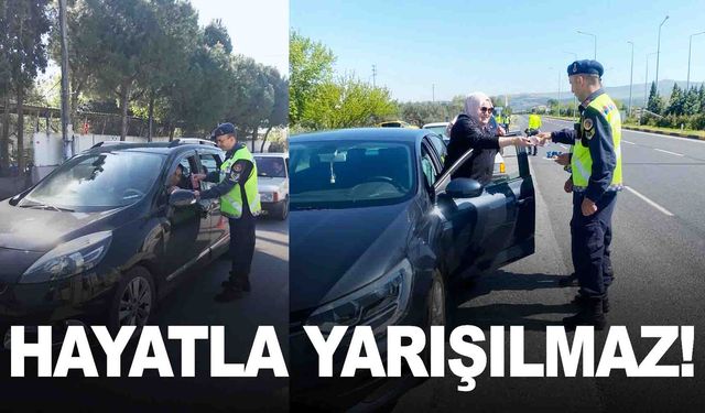 Jandarma uyardı: Hayatla yarışılmaz!