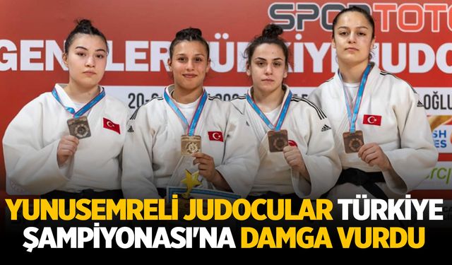 Yunusemreli judocular Türkiye Şampiyonası'na damga vurdu