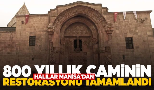 800 yıllık caminin halıları Manisa’da dokundu!
