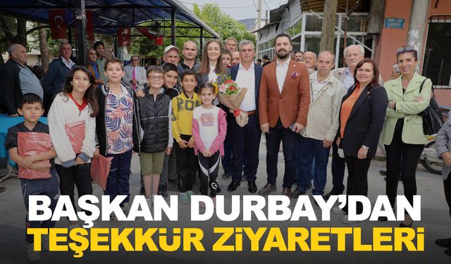 Başkan Durbay'dan teşekkür ziyaretleri