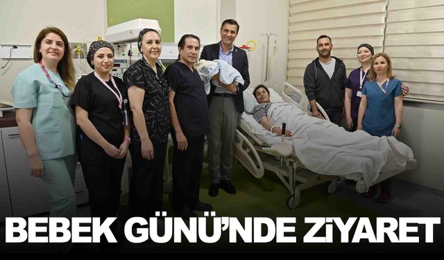 Başkan Zeyrek’ten Dünya Bebek Günü’nde anlamlı ziyaret