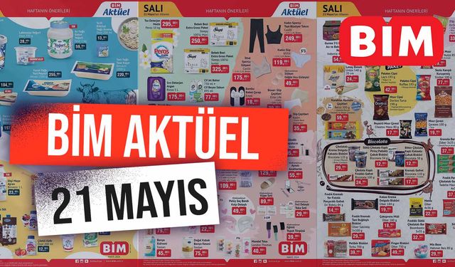 BİM’e 10 Kg Deterjan Geliyor! BİM 21 Mayıs İndirimli Aktüel Kataloğu: Bebek Bezi, Zeytinyağı, Yüzey Temizleme Havlusu...