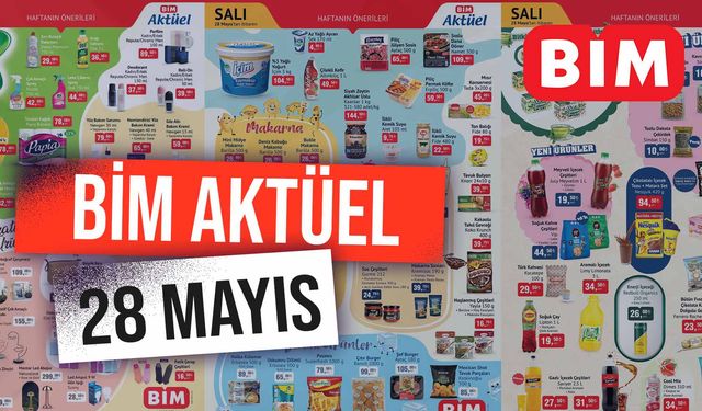 BİM’de Makarna ve Sos Partisi! BİM 28 Mayıs Aktüel Kataloğu: 3 Kg Yoğurt, Dilimli Uskumru, Sıvı Deterjan, Arap Sabunu…