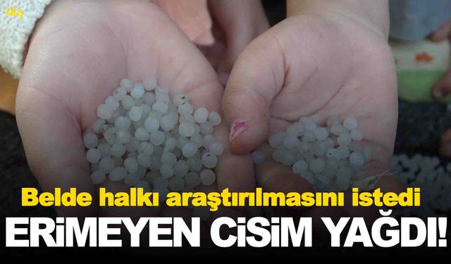 Dolu ile birlikte yağdı… Dolu eridi ama onlar kaldı… Vatandaşlar tedirgin!