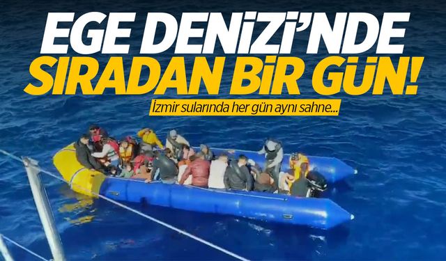 Ege Denizi'nde sıradan bir gün! Haberler sık gelmeye başladı