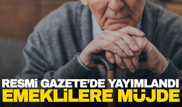 Emekliler dikkat! Resmi Gazete'de yayımlandı