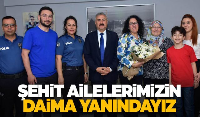 Emniyet Müdürü Aktaş ve eşinden şehit ailesi ziyareti