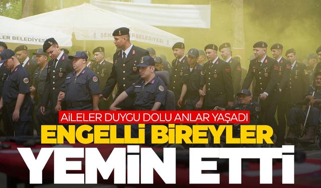 Engelli bireyler bir günlüğüne asker oldu