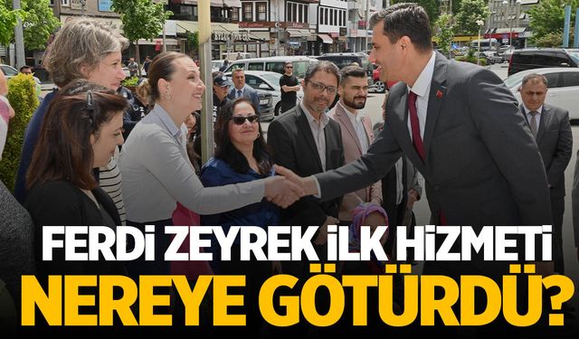 Ferdi Zeyrek ilk hizmetin yapıldığı 2 ilçeyi açıkladı!