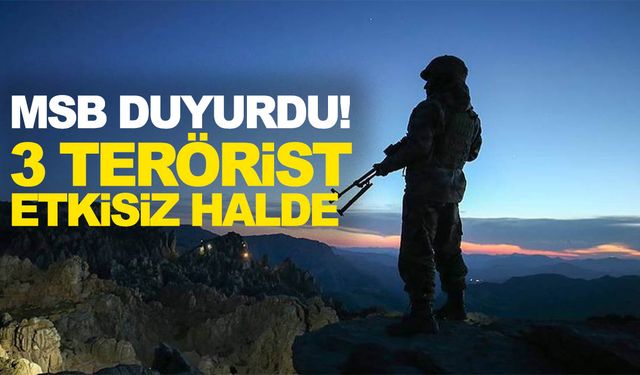 Fırat Kalkanı bölgesinde 3 terörist etkisiz hale getirildi