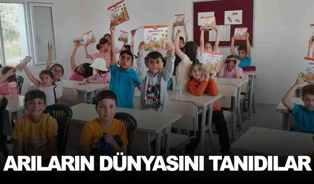 Gölmarmaralı miniklere arı dünyası anlatıldı