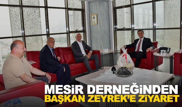 Mesir Derneği yönetiminden Başkan Zeyrek’e ziyaret