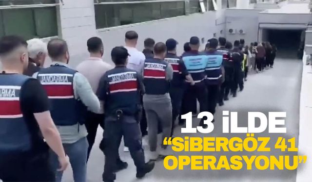 13 ilde “Sibergöz-41” operasyonu!